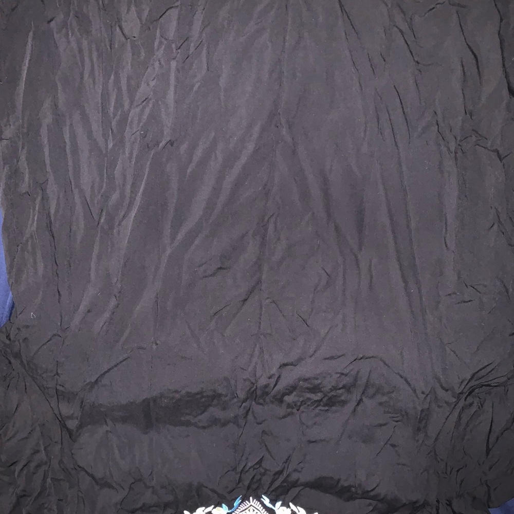Black embroidered shirt